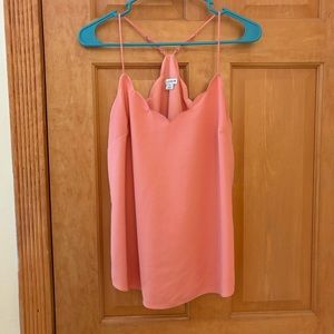 J. Crew Coral Scallop Neck Camisole Tank - Size 4